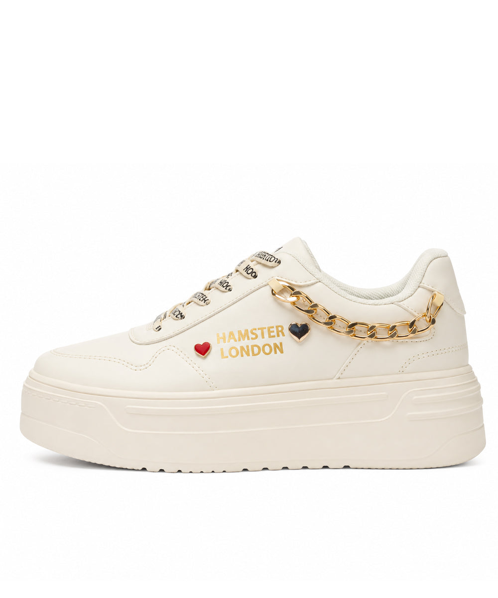 Hamster London Marcella Classic White Party Sneakers