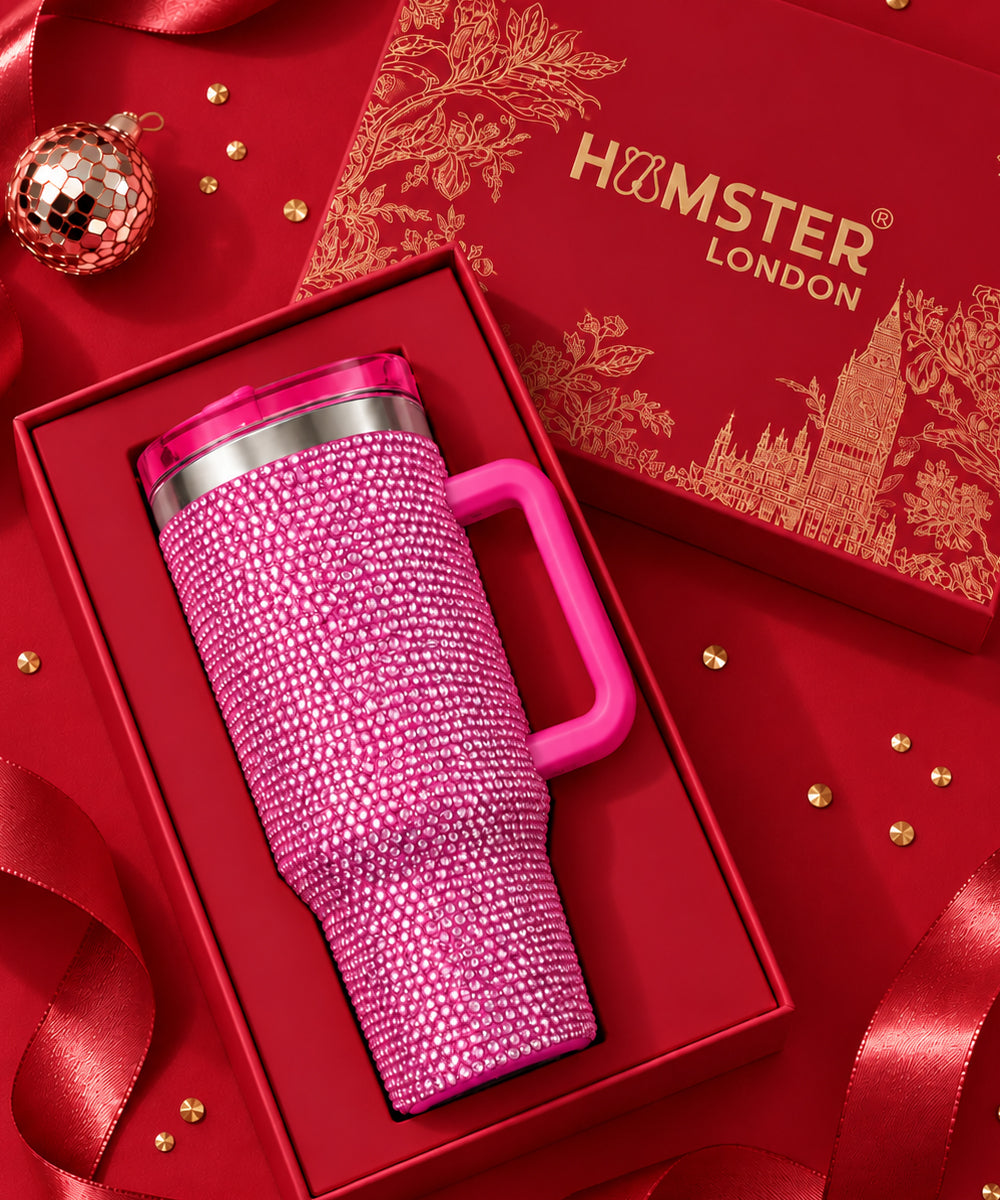 Hamster London Crystal Gem Tumbler Hot Pink
