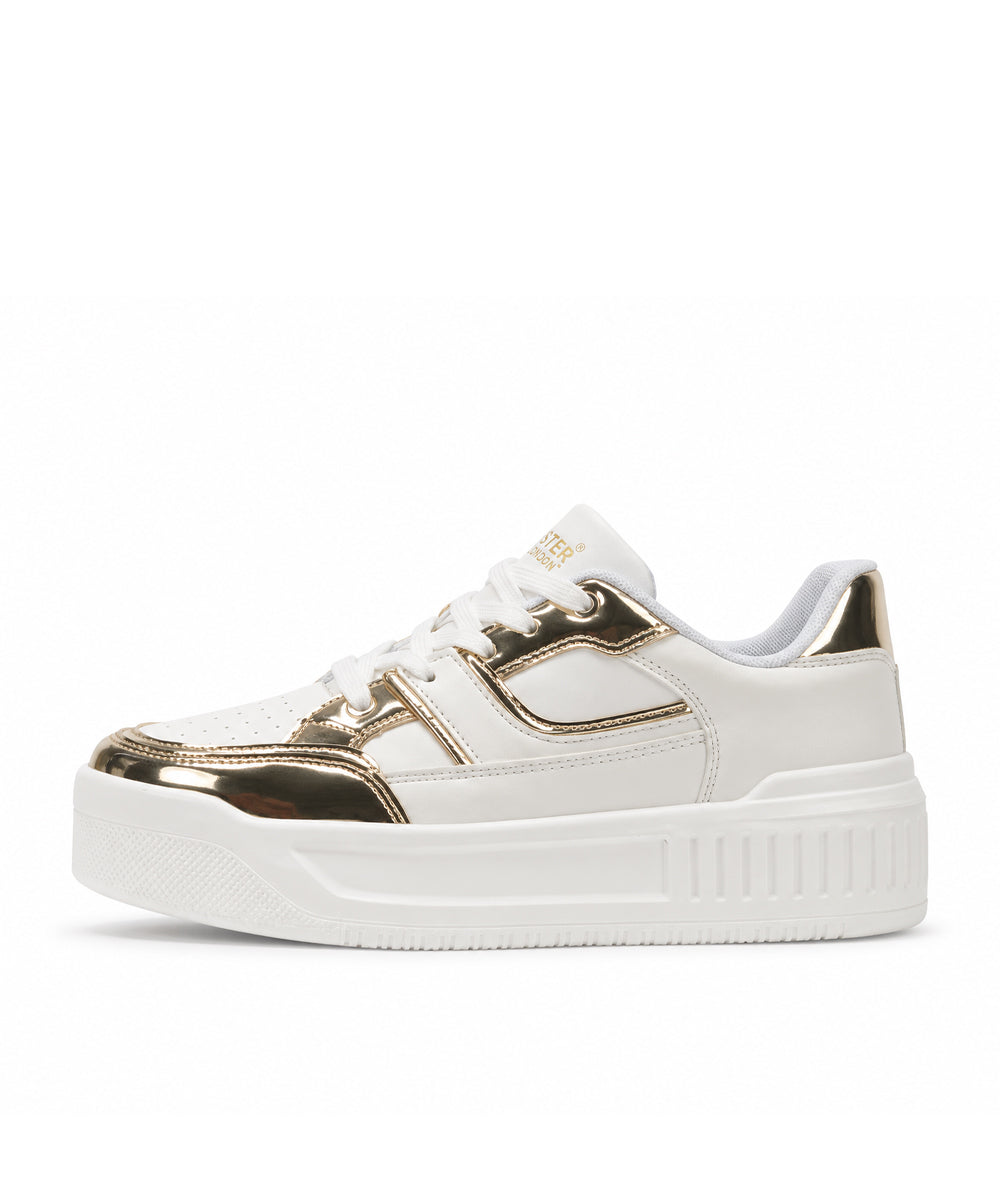 Hamster London Haven Party Gold Sneakers