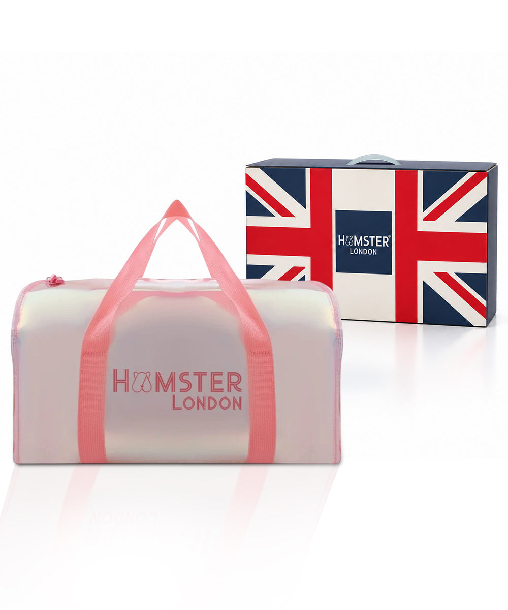 Hamster London Shiny Classic Duffle Bag Pink Large