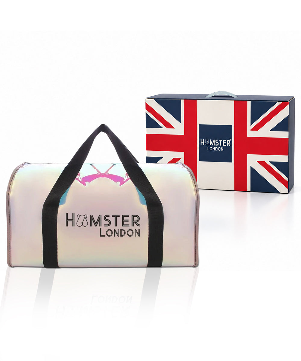 Hamster London Shiny Classic Duffle Bag Black Large