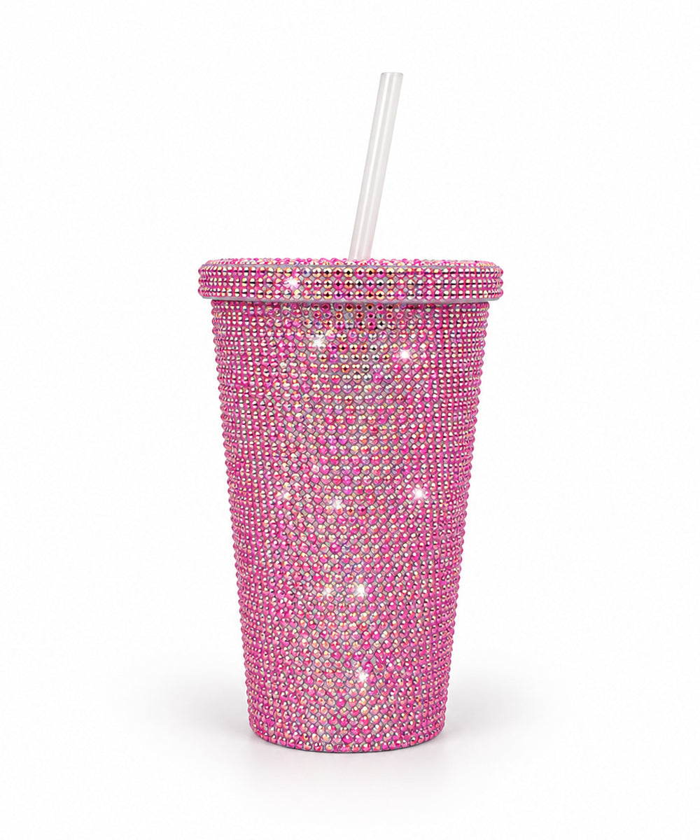 Hamster London Crystal Gem Sipper Hot Pink