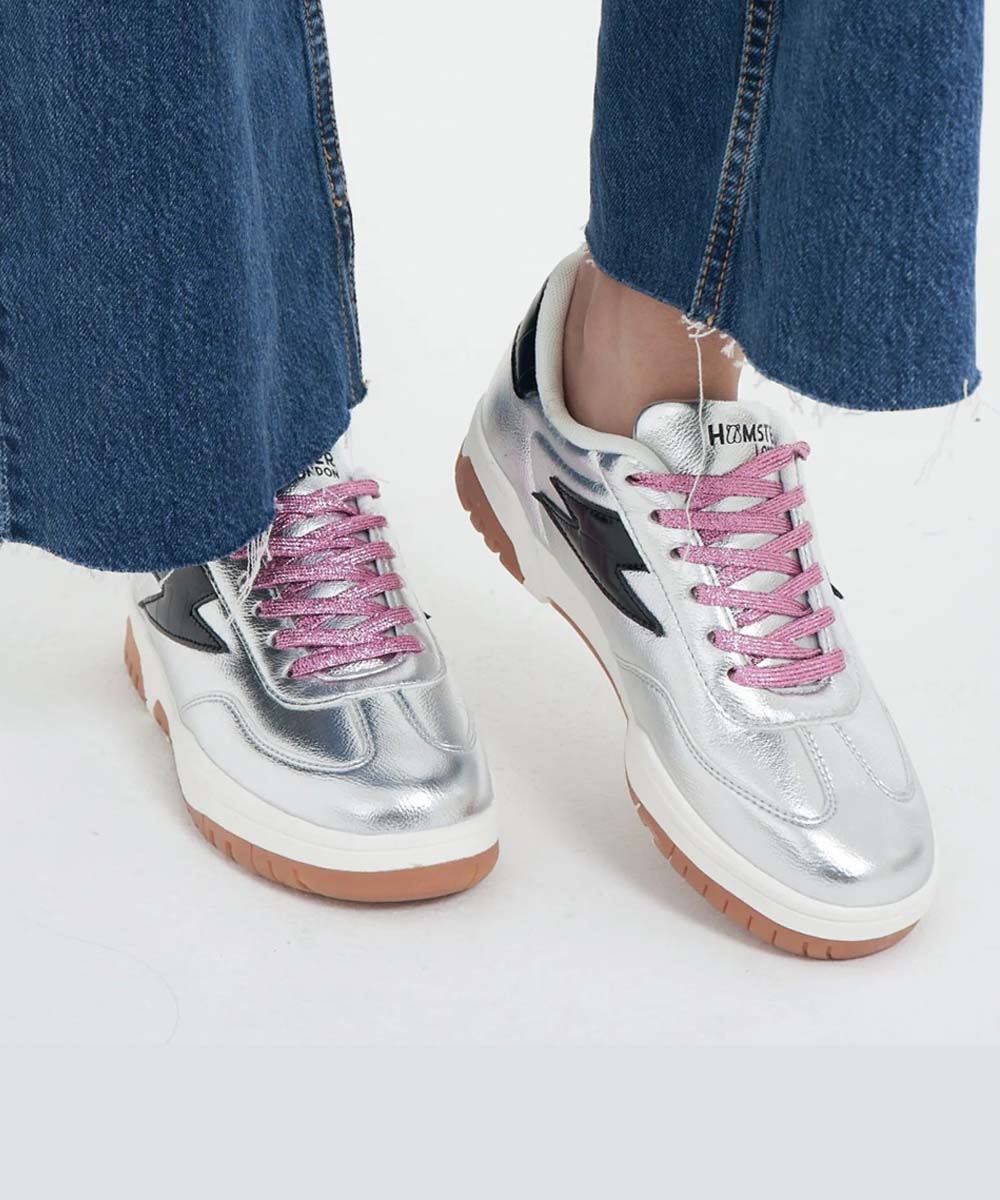 Hamster London Lighting Silver Sneakers
