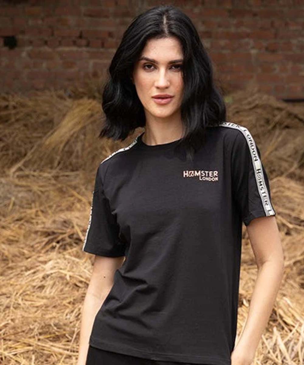 Hamster London Fashionista Tape Black Tee