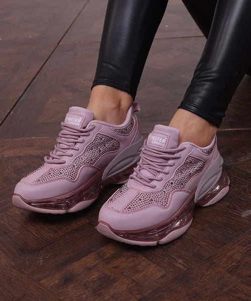 Hamster London Marcella Powder Pink Party Sneakers