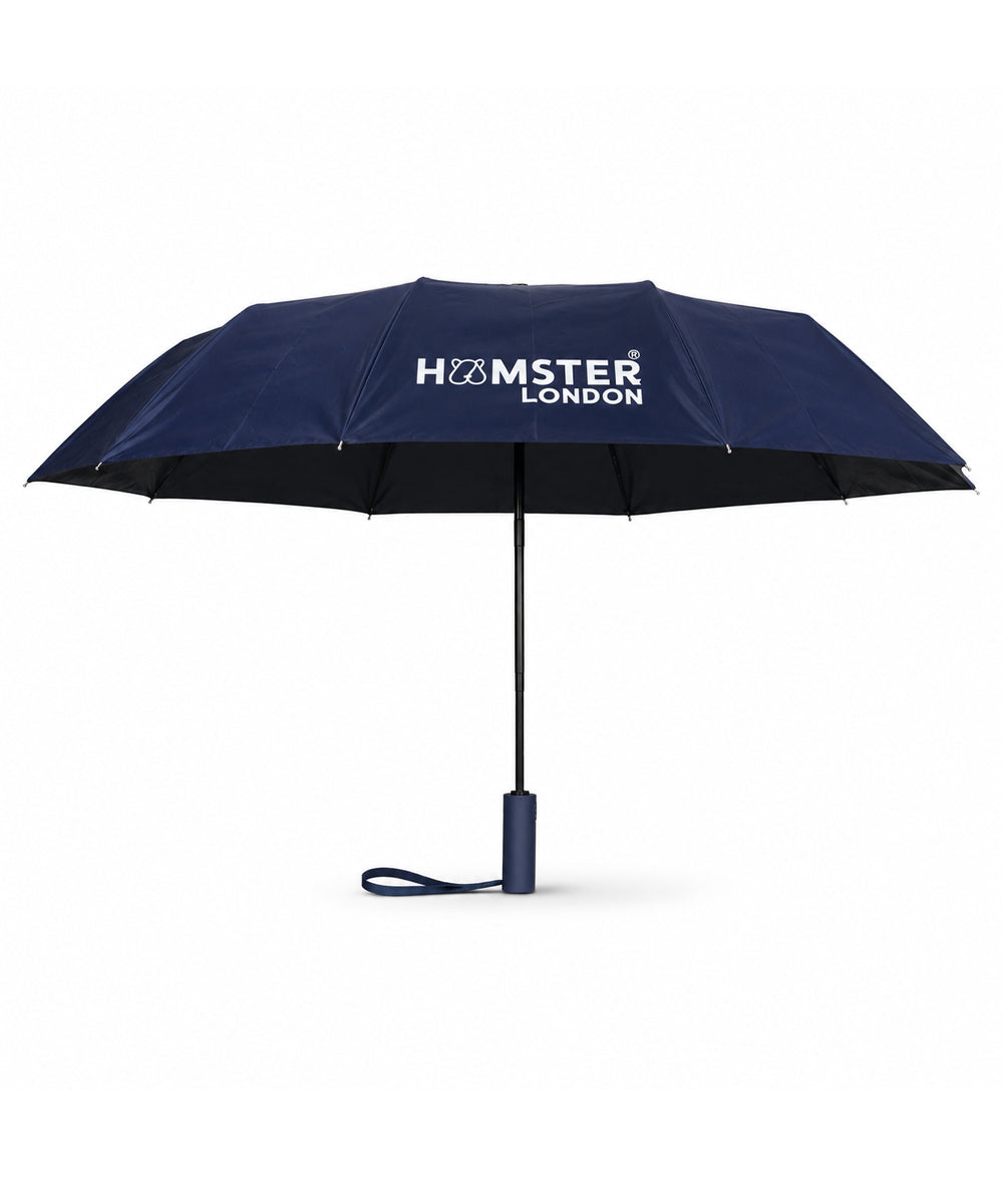 Hamster London Colored Handle Auto Umbrella Blue