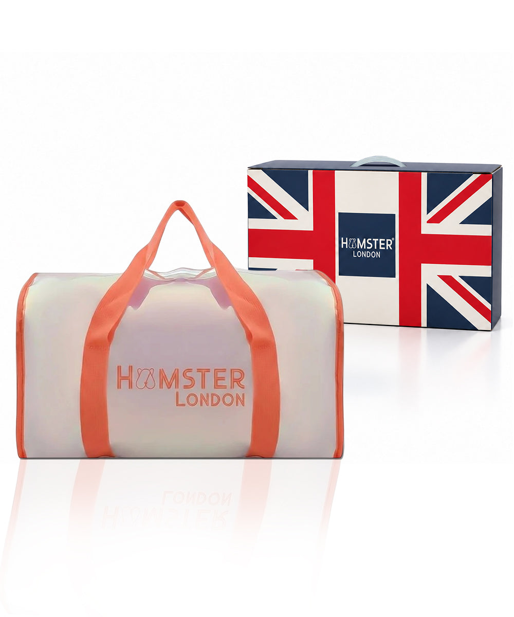 Hamster London Shiny Classic Duffle Bag Orange Large