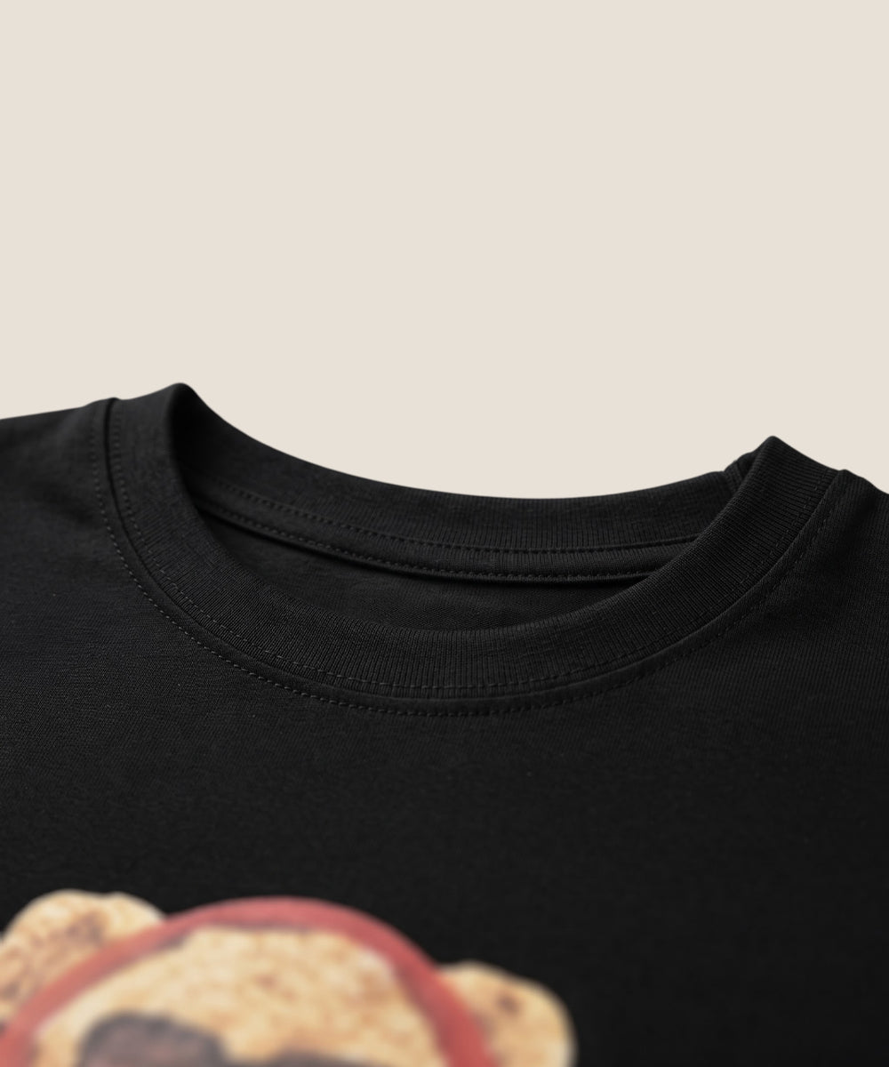 Hamster London Ted H Holiday T Shirt & Lower Cord Set Black