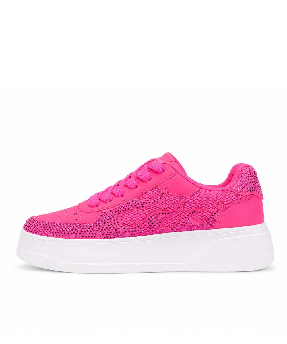 Hamster London Marcella Fire Hot Pink Party Sneakers