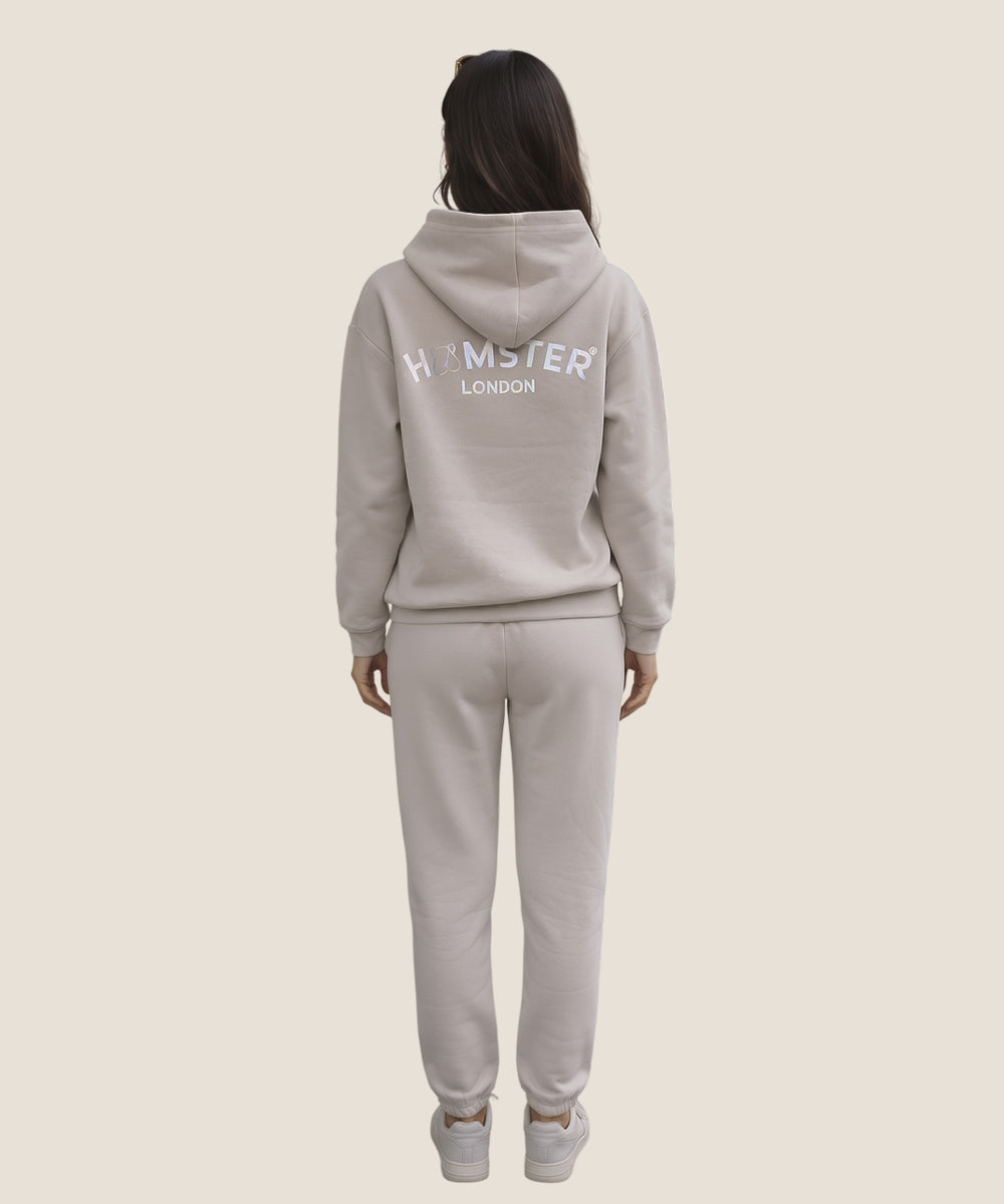 Hamster London Ted H Holiday Beige Hoodie & Lower Cord Set