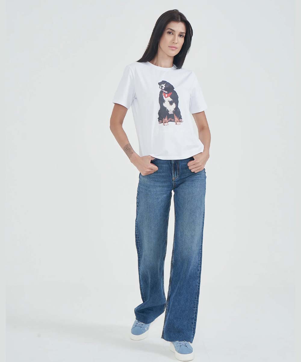 Hamster London Pup H Border Collie T-shirt White