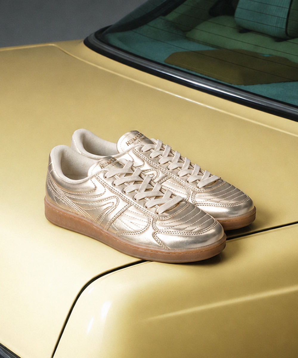 Hamster London Haven Kicker Party Gold Sneakers