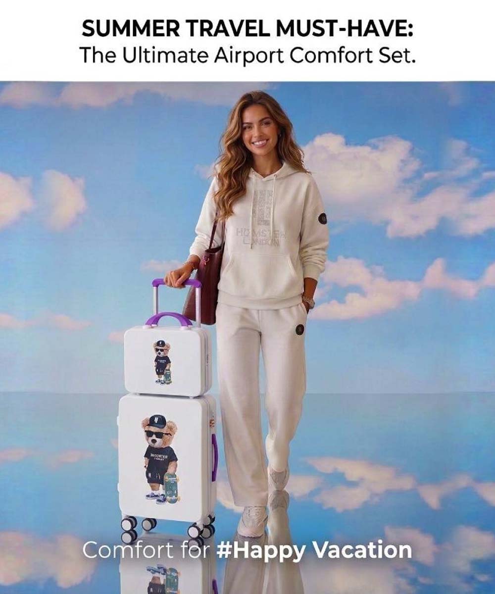 Hamster London Kolo Hoodie & Lower Co-ord Set – White