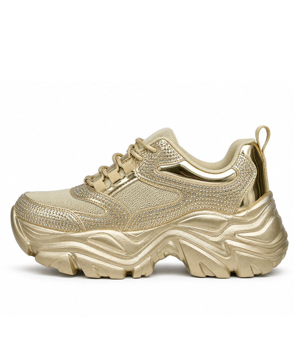 Hamster London Booster Gold Sneakers