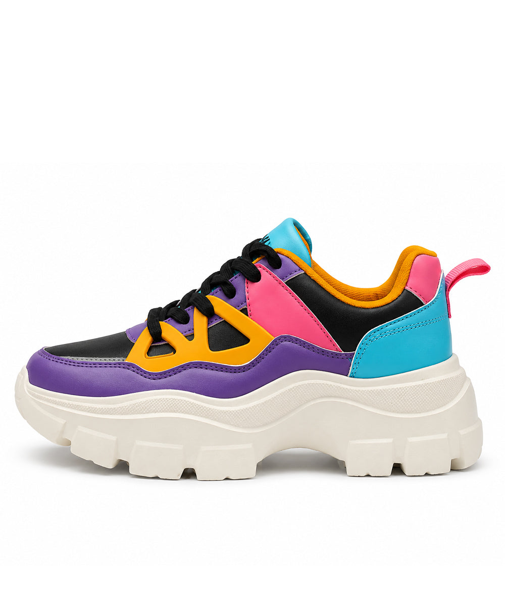 Hamster London Marcella Party Retro Purple Sneakers