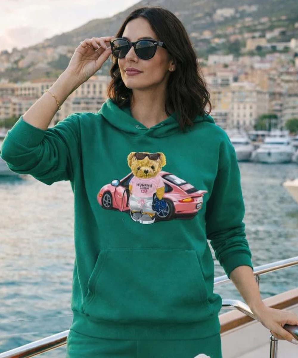Hamster London Ted H Holiday Green Hoodie & Lower Cord Set