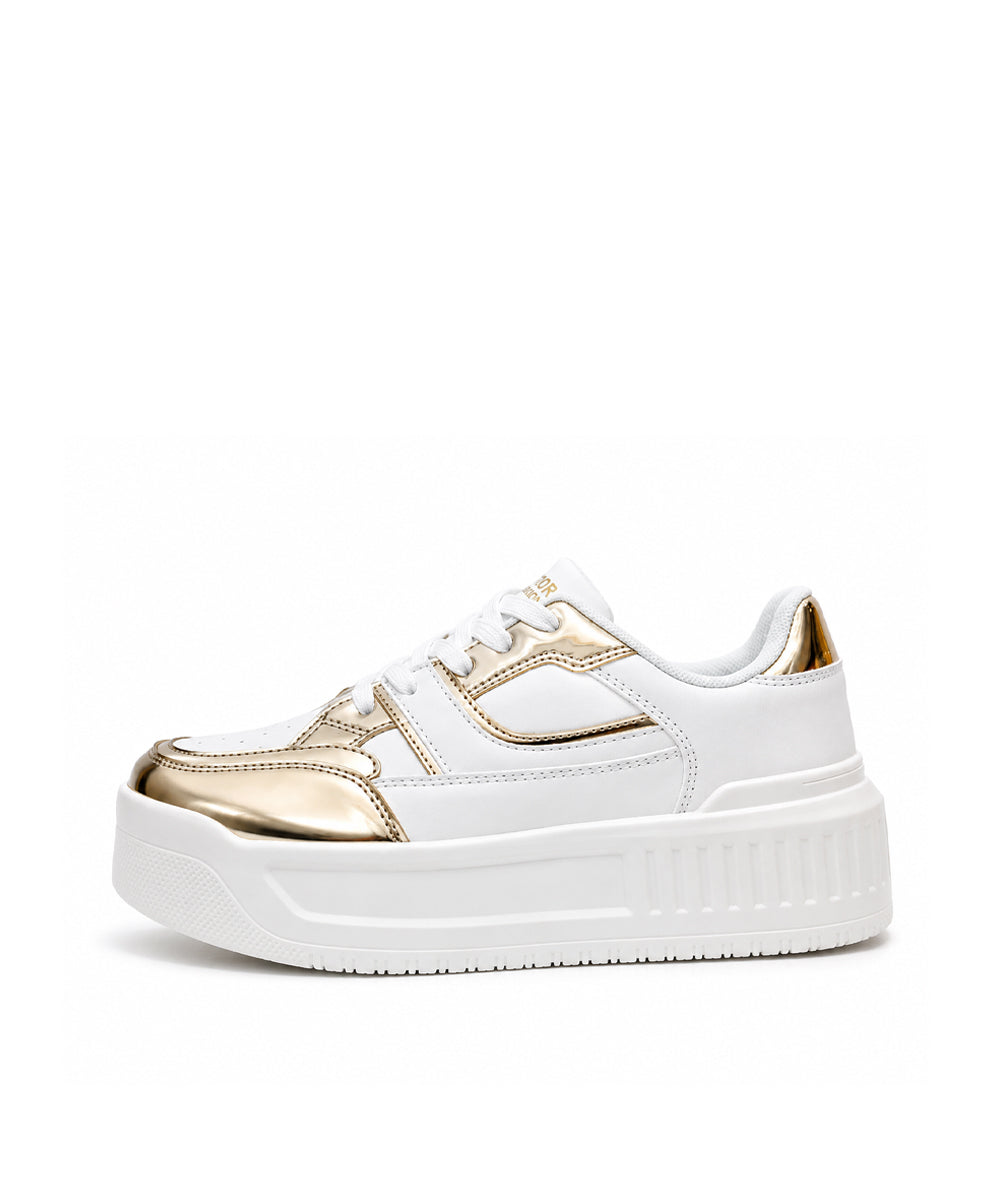 Hamster London Haven Party Gold Sneakers