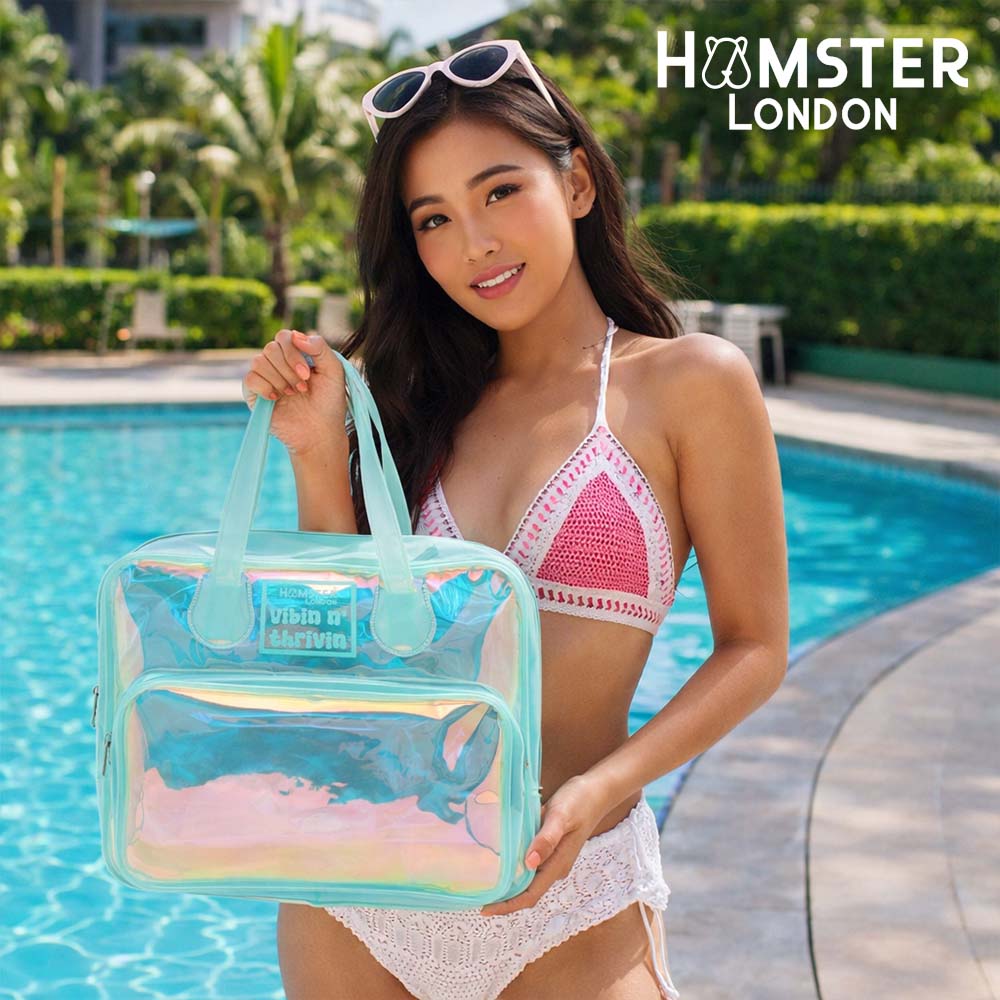 Hamster London Hampton Tote Medium Aqua