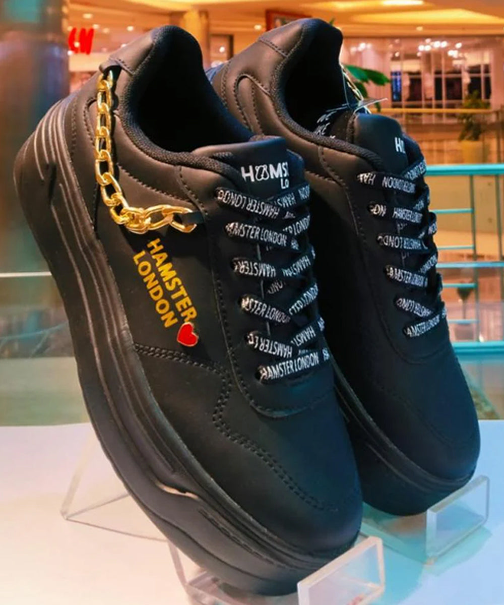 Hamster London Marcella Classic Black Party Sneakers