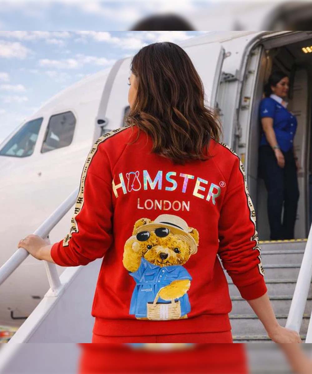 Hamster London Ted H Zipper Jacket & Lower Cord Set Red