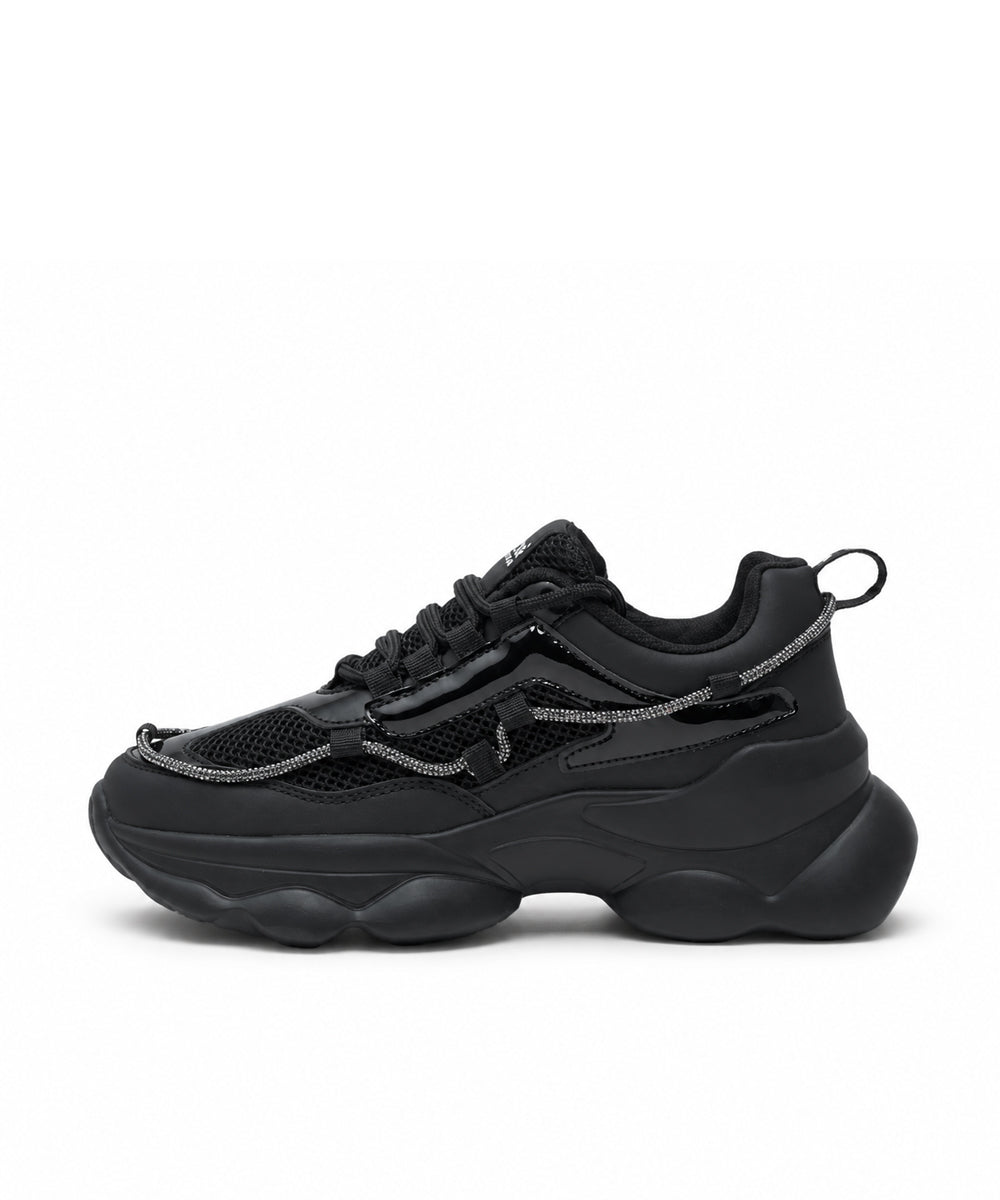 Hamster London Mousehole Black Party Sneakers