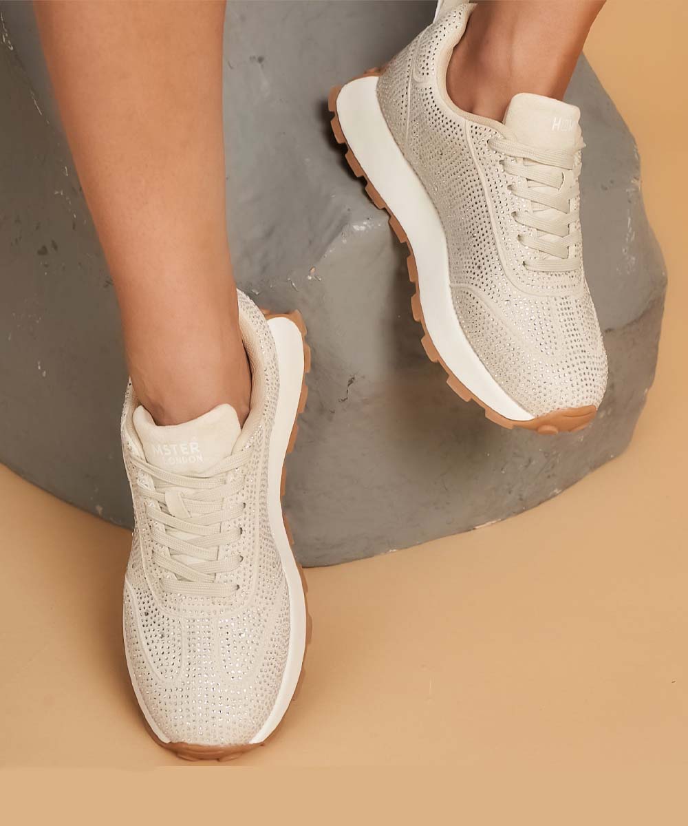 Hamster London Love Stone Off White Sneakers