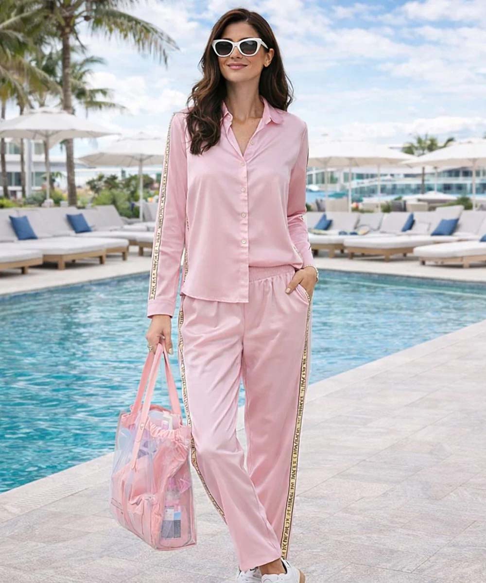 Hamster London Satin Love Co-ord Set