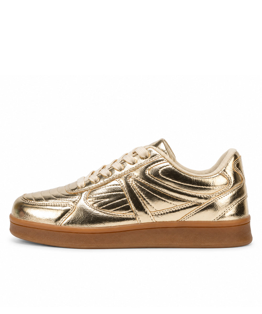 Hamster London Haven Kicker Party Gold Sneakers