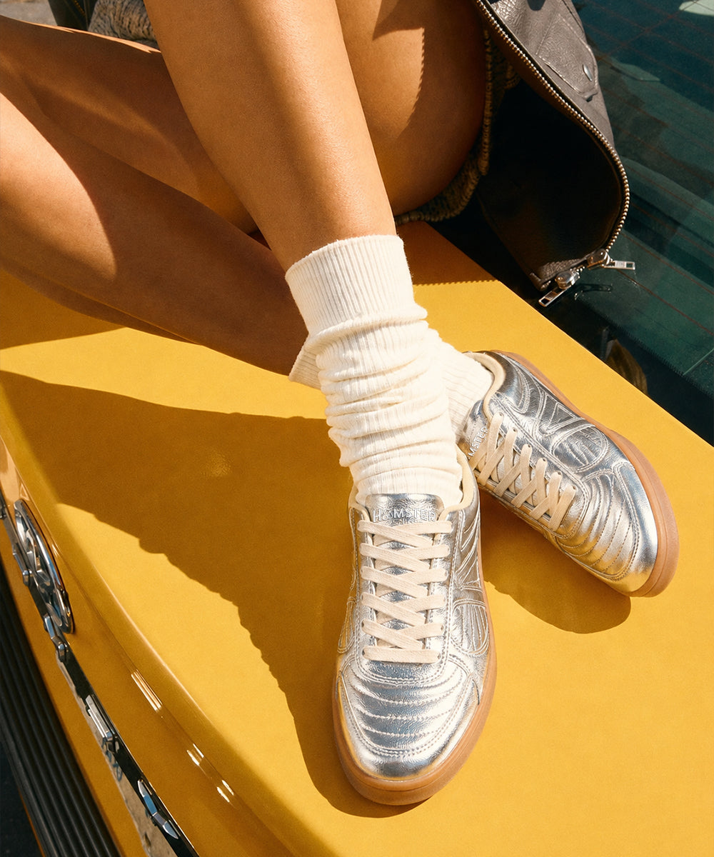 Hamster London Haven Kicker Party Silver Sneakers