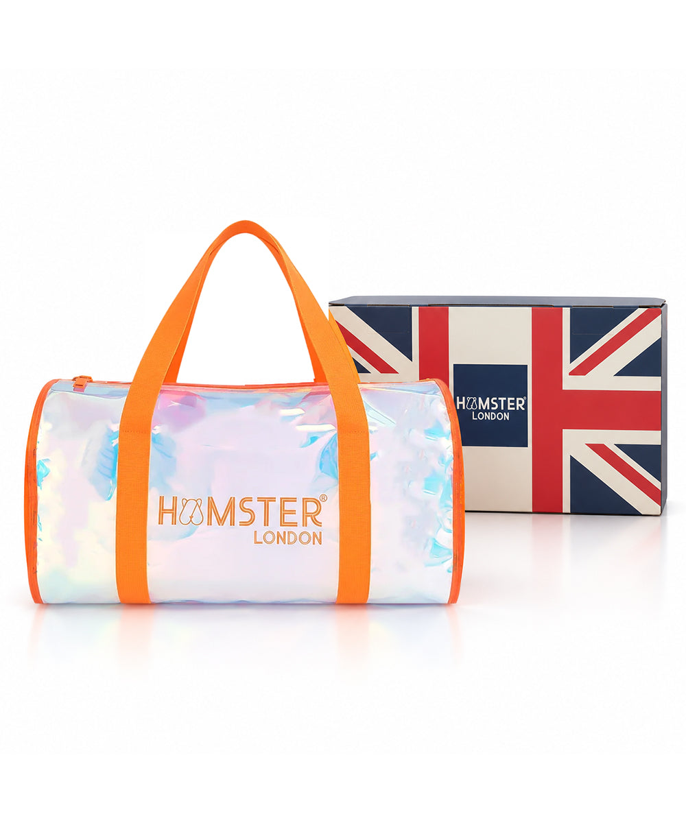 Hamster London Shiny Classic Duffle Bag Orange Large