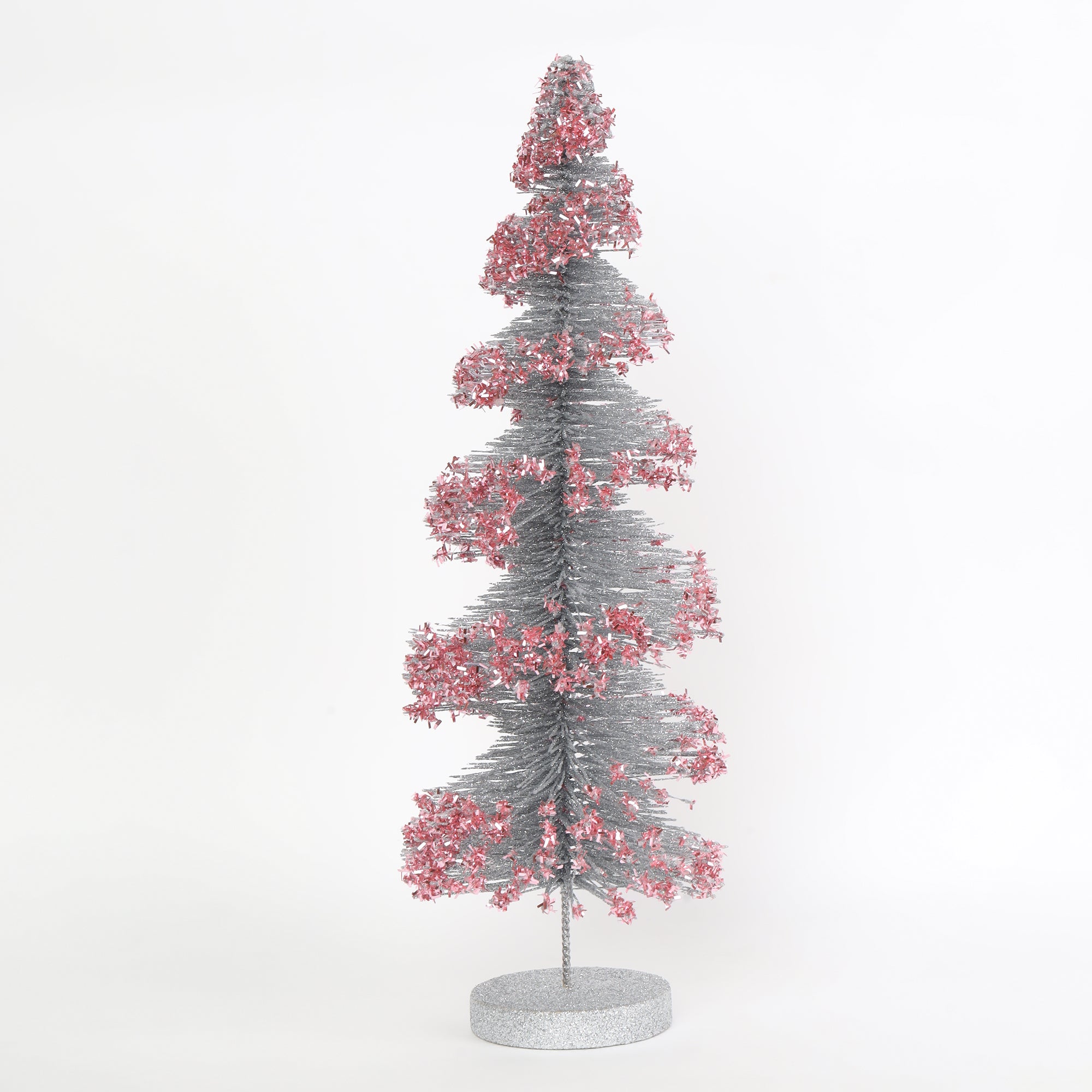 HL Holy 16 Inch Snow Pine Tree Spiral Glitter