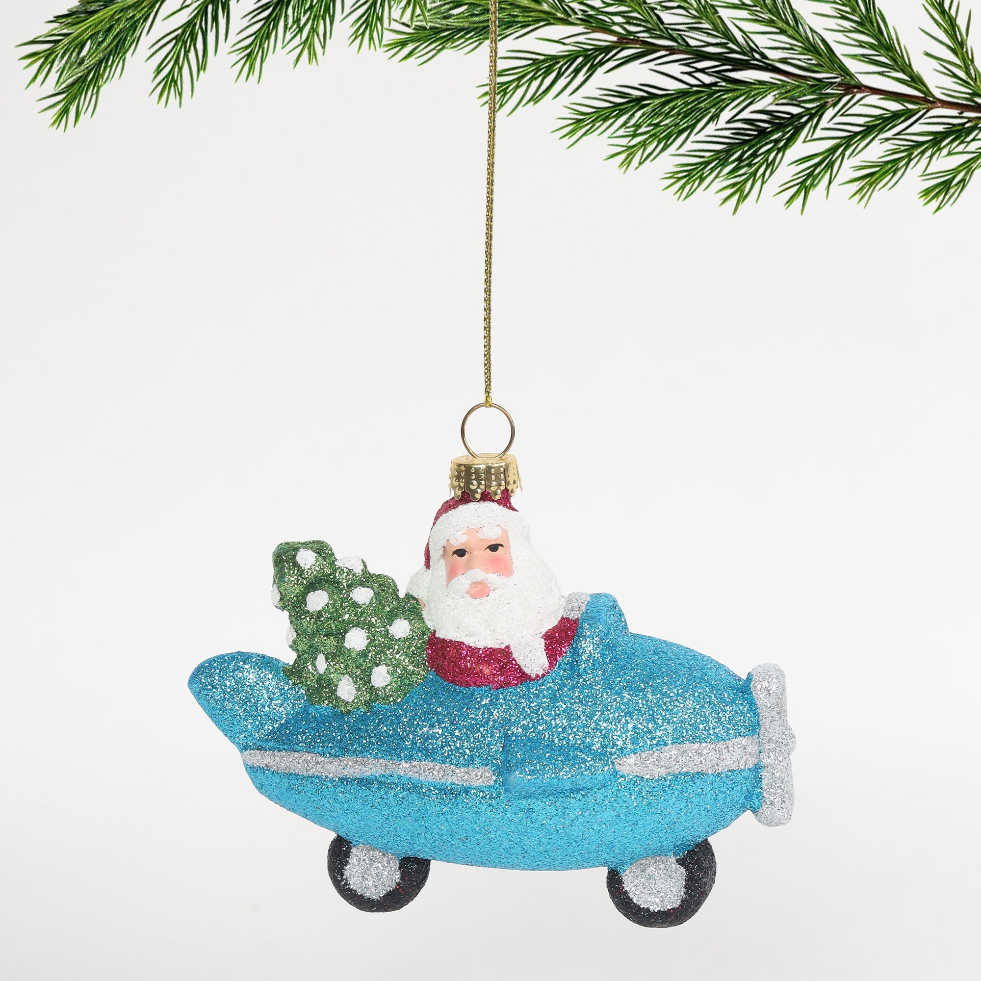 HL Holy Santa On Plane Hanging