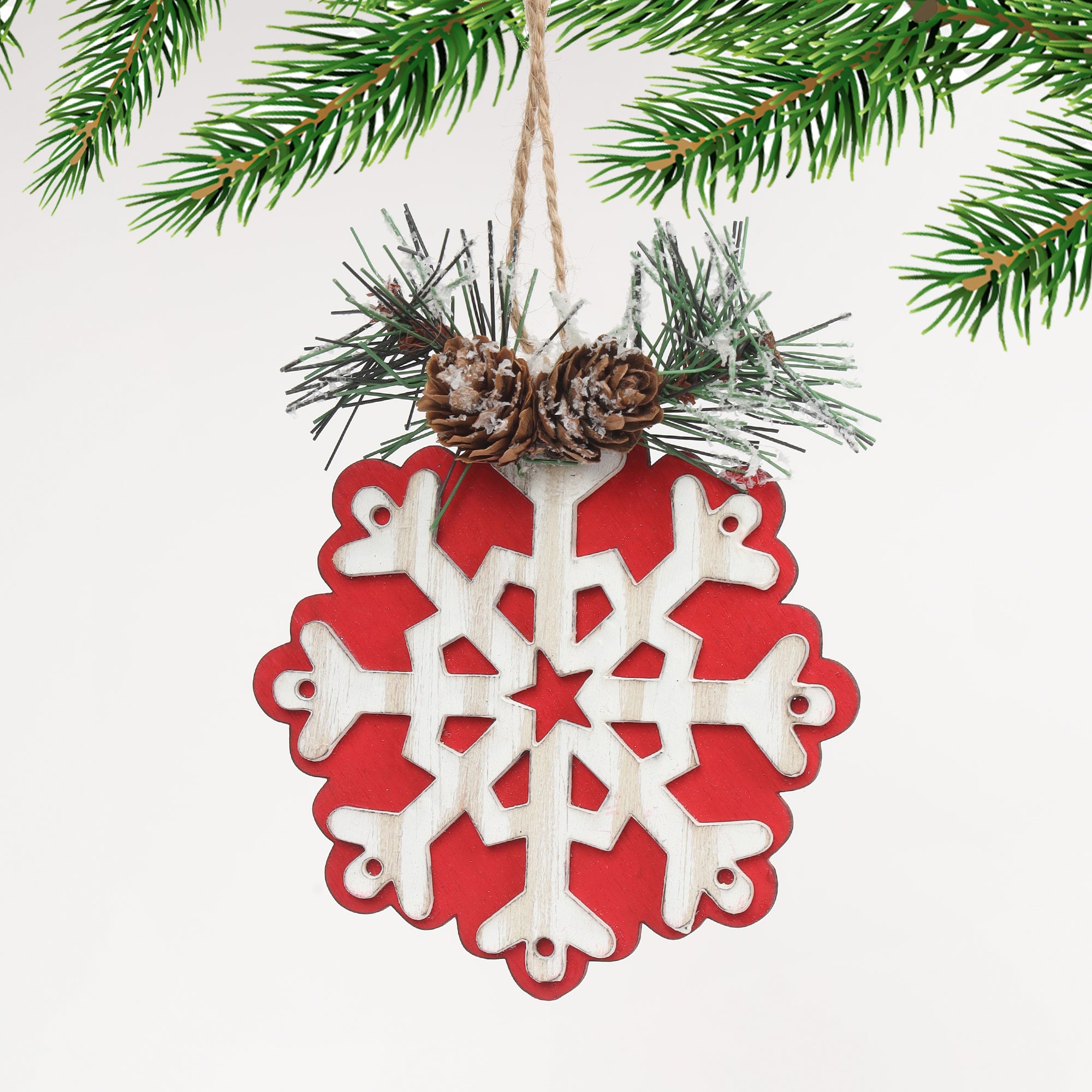 HL Holy MDF Snowflake Hanging