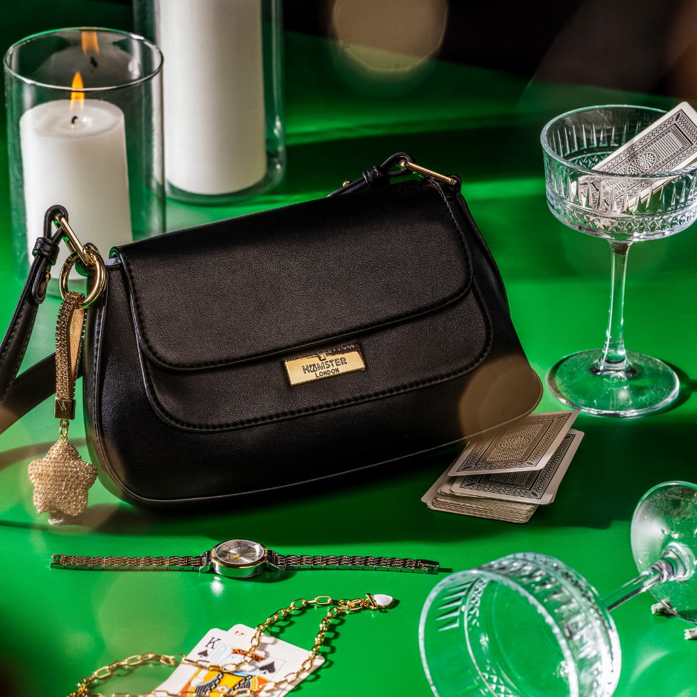 Hamster London Beverley Namo Crossbody Bag Black