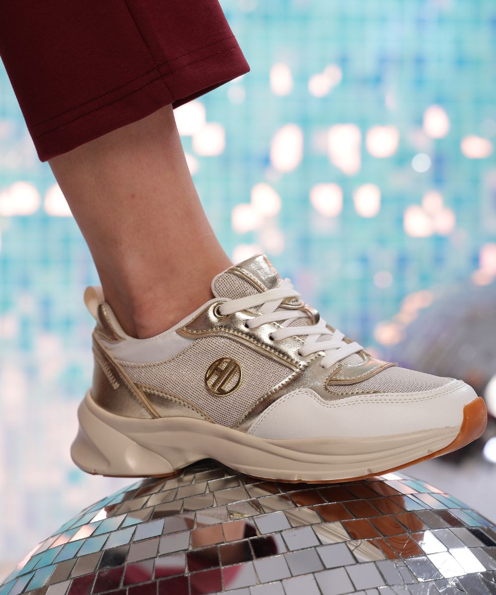 Hamster London Luckey Gold Sneakers