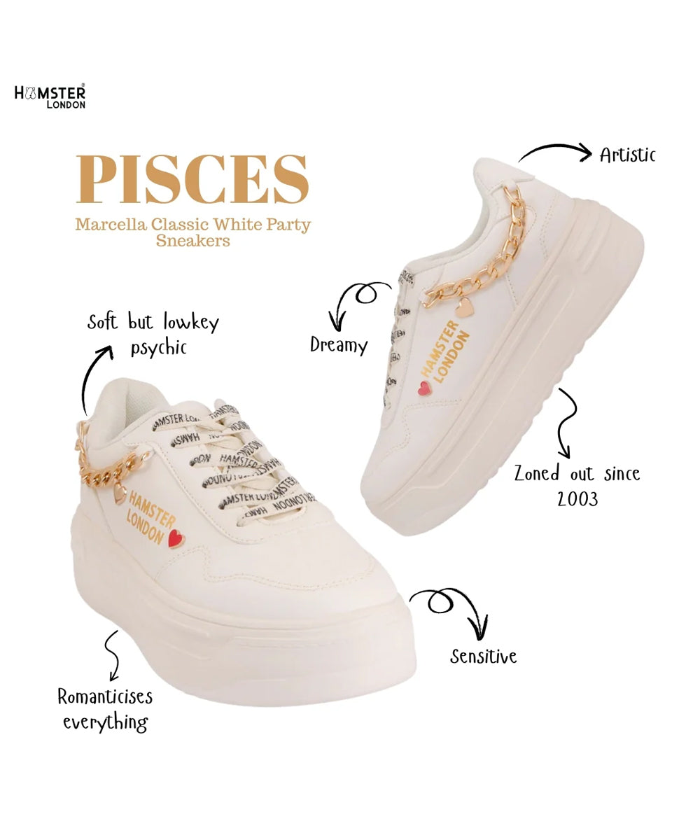 Hamster London Marcella Classic White Party Sneakers