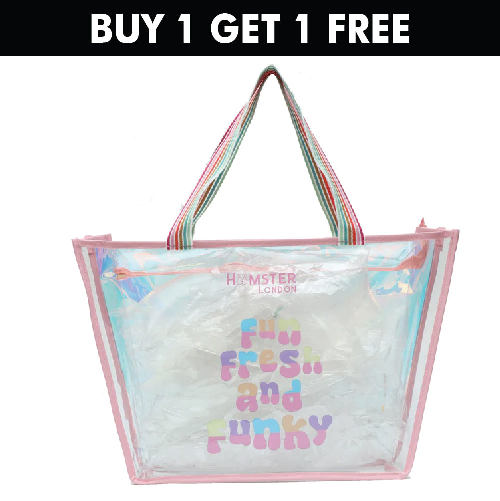 Hamster London Fun & Funky Tote in Pink