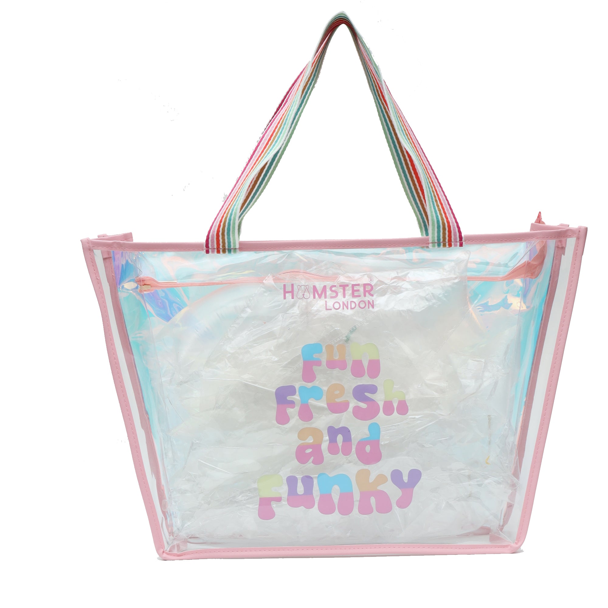 Hamster London Fun & Funky Tote in Pink