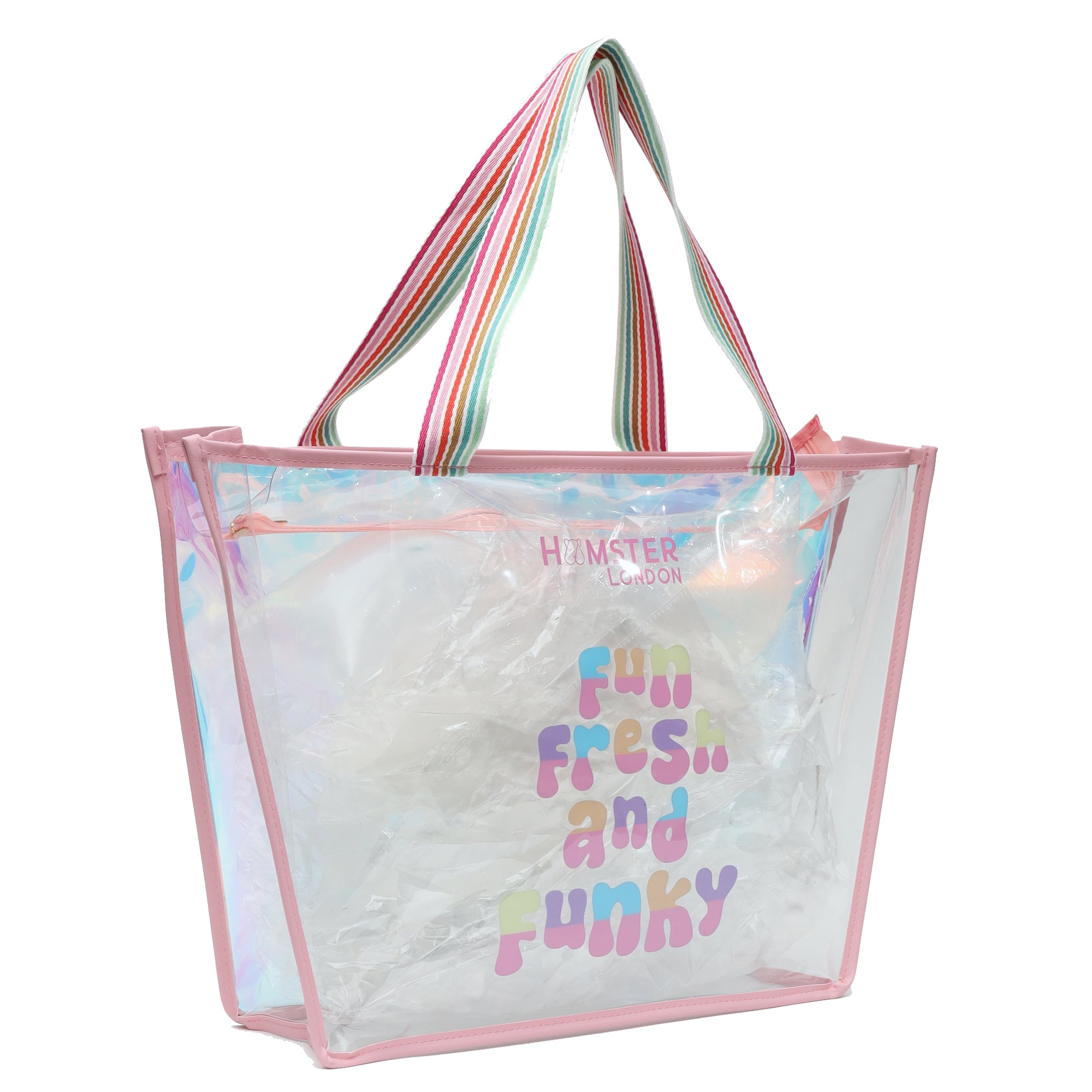 Hamster London Fun & Funky Tote in Pink