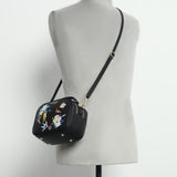 Hamster London Millionaire Victoria Handbag With Sling Black