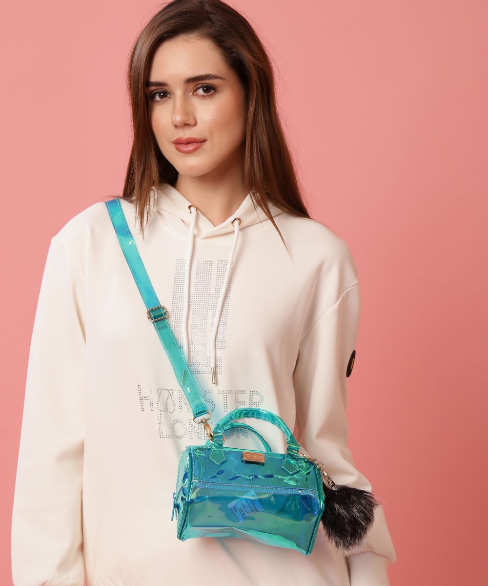 Hamster London Raver Duffle Bag Small Aqua