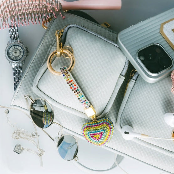 Hamster London Trinkets Love Key Charm Blue