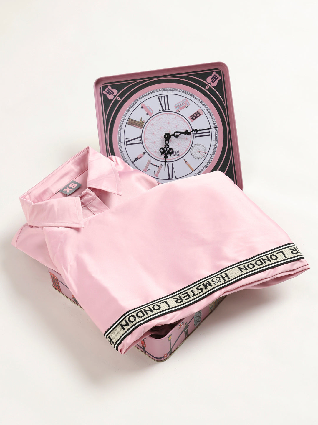 Hamster London Satin Love Co-ord Set Pink