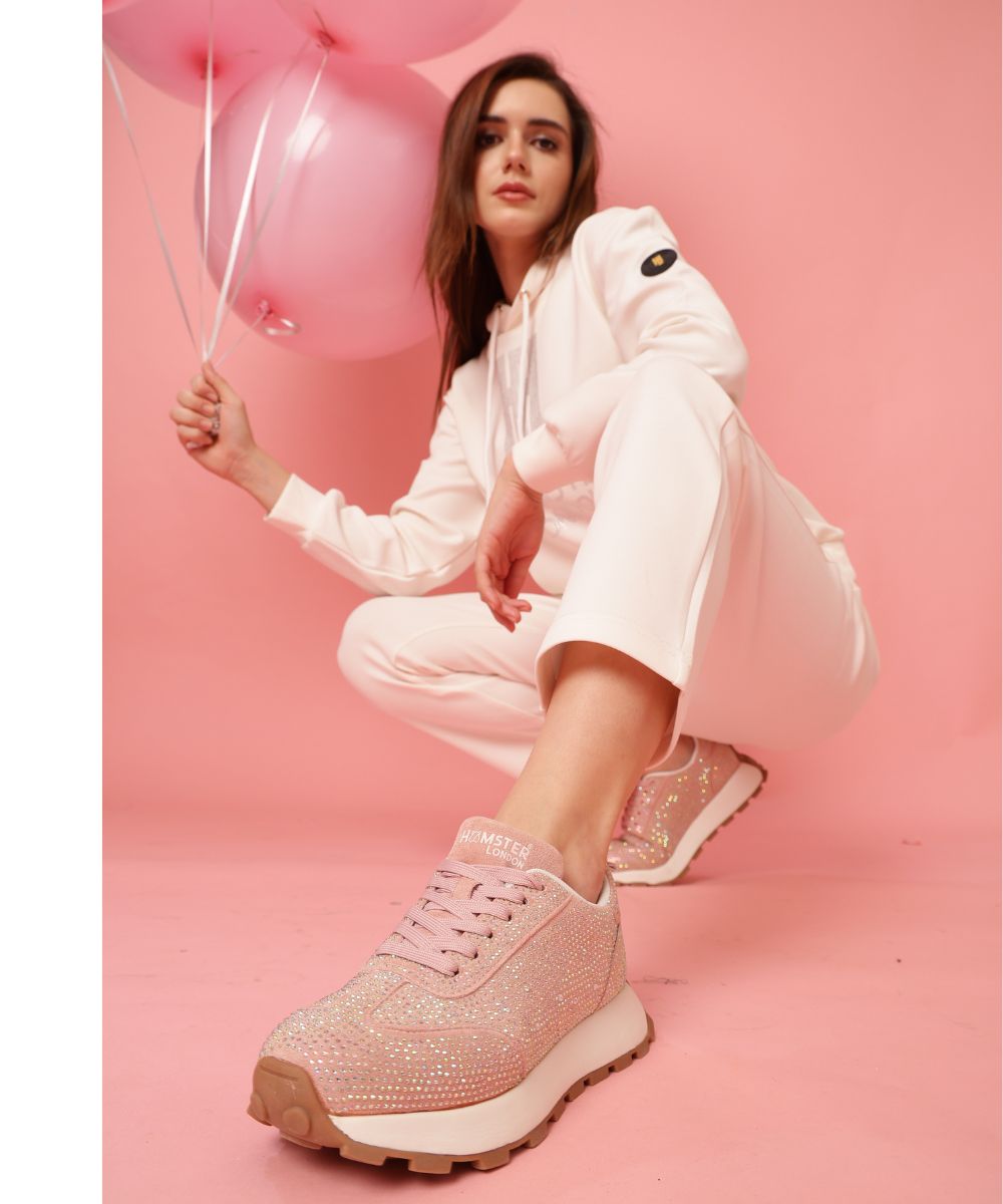 Hamster London Gems Sneaker – Blush Pink