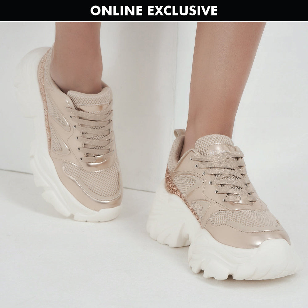 Hamster London Performer Rose Gold Sneakers