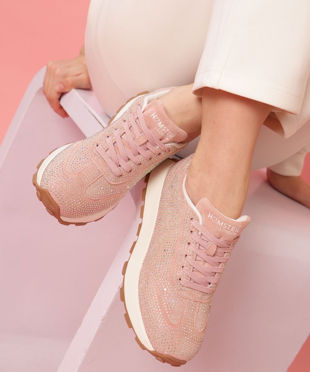 Hamster London Gems Sneaker – Blush Pink