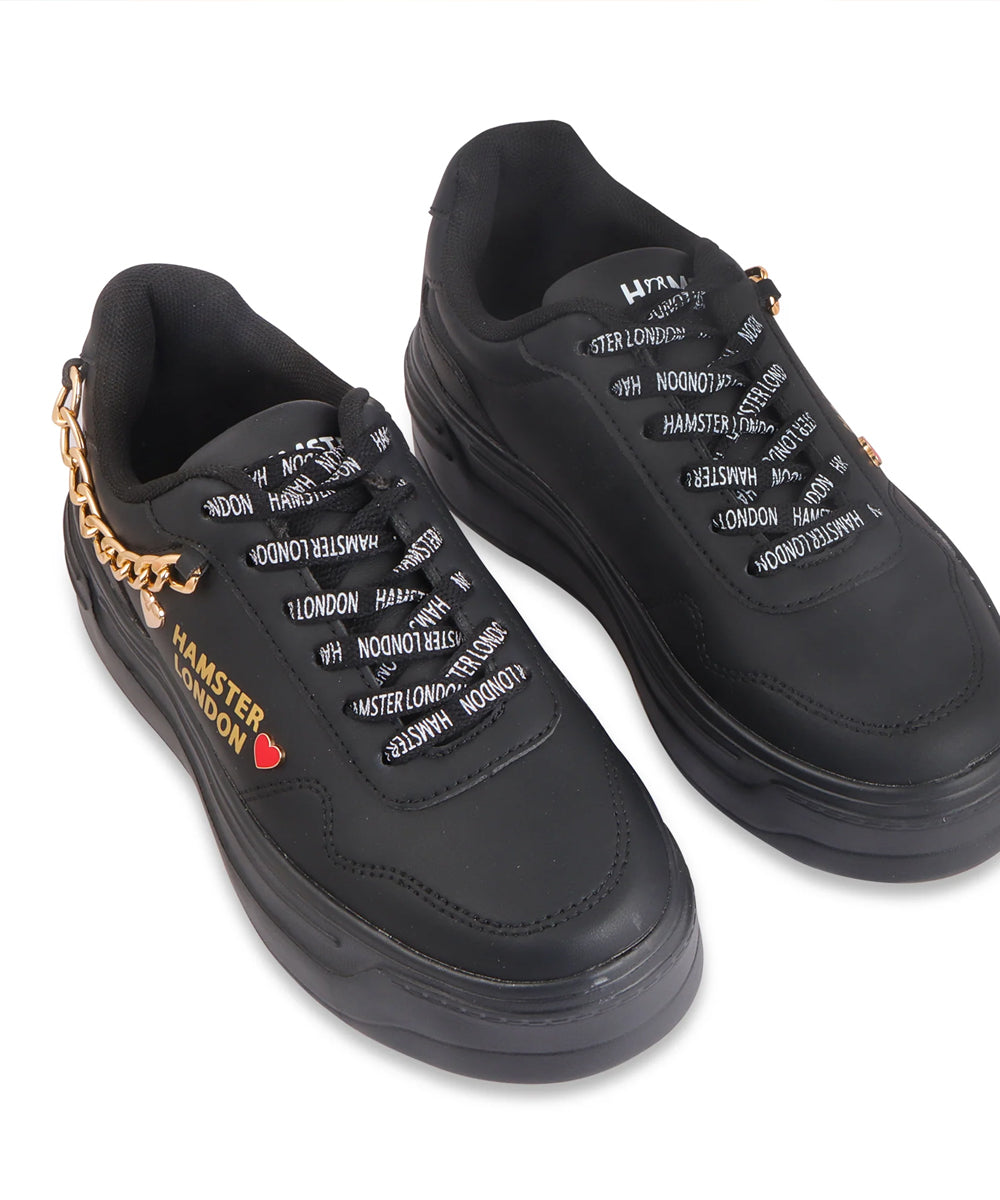 Hamster London Marcella Classic Black Party Sneakers