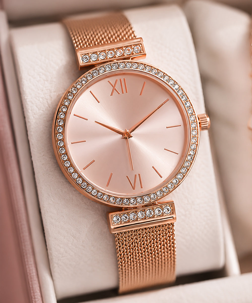 Hamster London Evening Star Women Rose Gold Watch