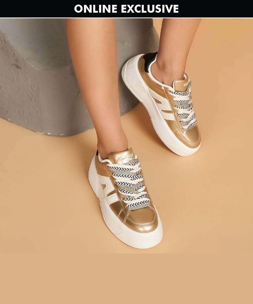 Hamster London Huxley Gold Sneakers
