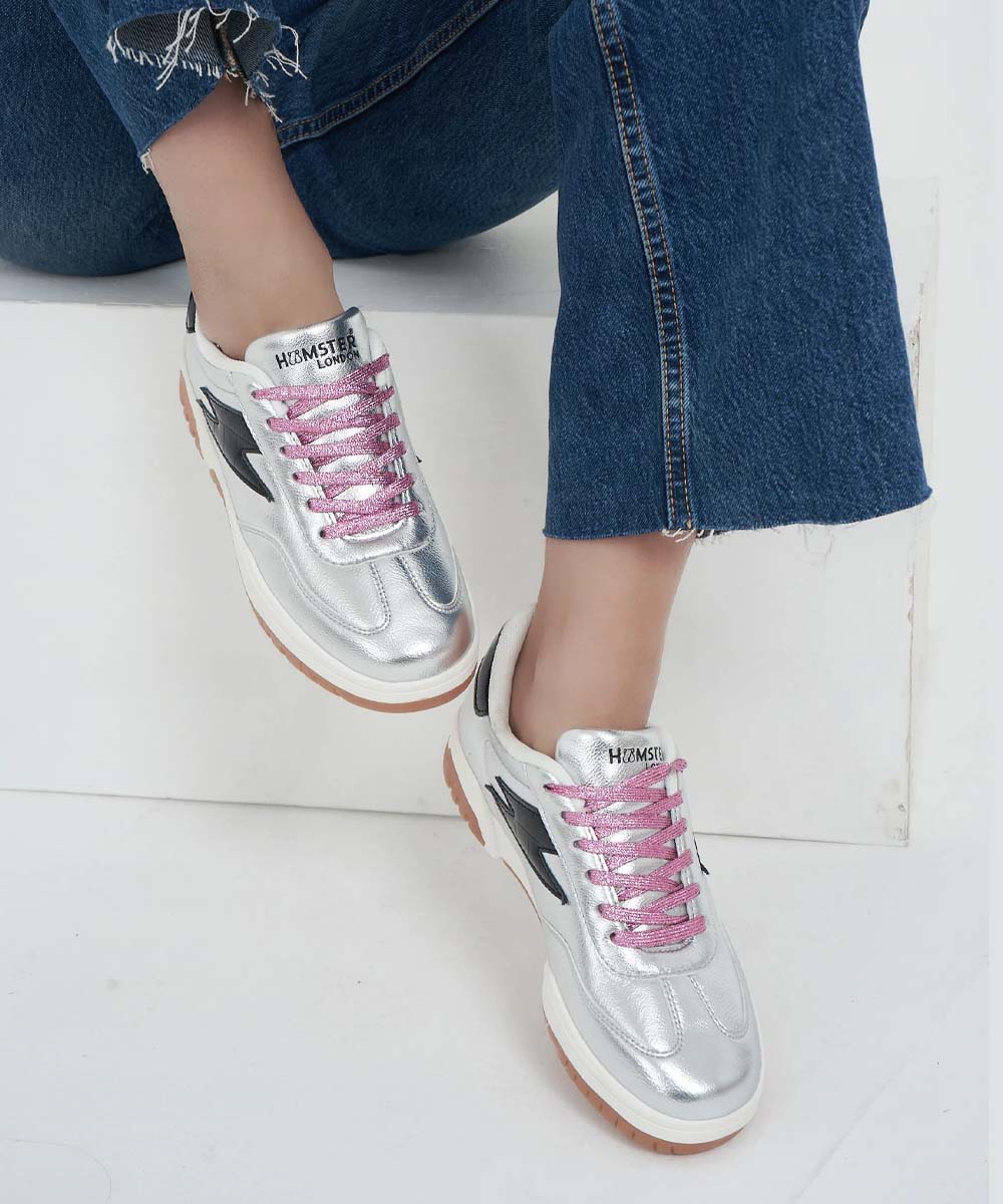 Hamster London Lighting Silver Sneakers